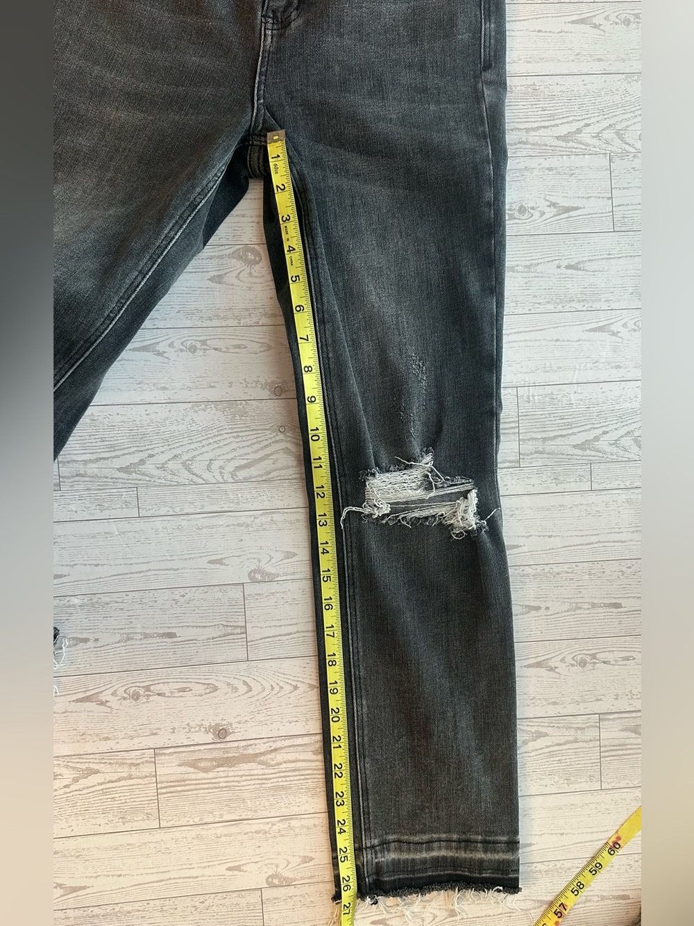 VERVET Thrills High Rise Released Hem Straight Jeans 28 - Picture 8 of 9